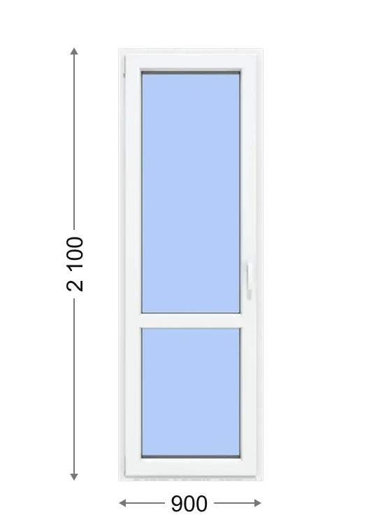 двері балконні – відкривання всередину