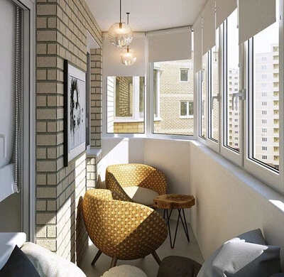 Г-образный балкон