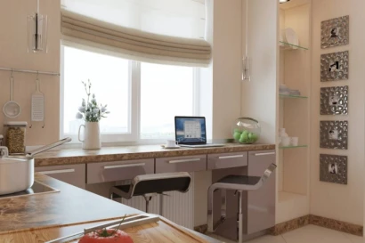 Підвіконня-стільниця: особливості та матеріали