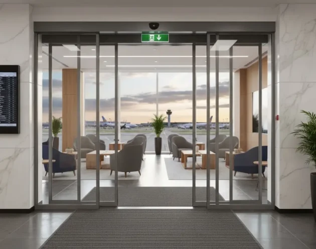 Автоматические раздвижные двери с сенсором | Стандарт Окна 1