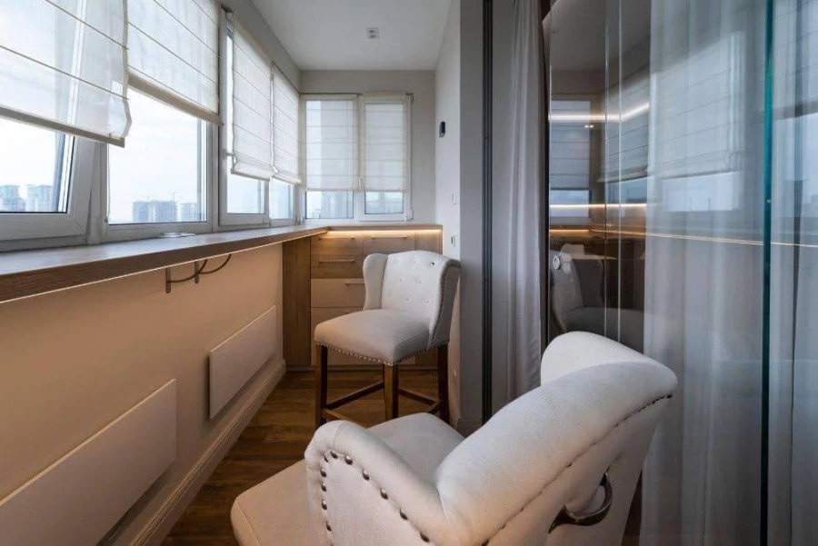 2014 г. | Остекление балкона | г. Киев| Rehau Euro-Design - 60 + Danke
