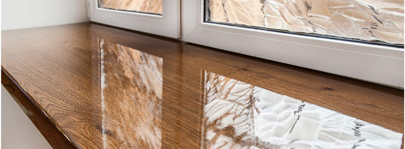 пластиковый подоконник под дерево